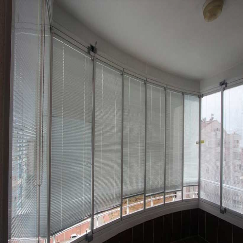 glass balcony with jalousie