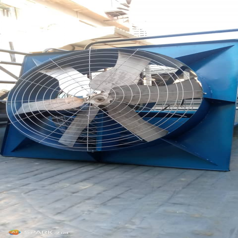 Outdoor Industrial Ventilation Fan with Metal Blades